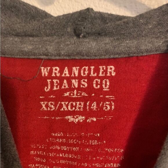 WRANGLER XS Red and Grey‎ Hoodie - Picture 3 of 4